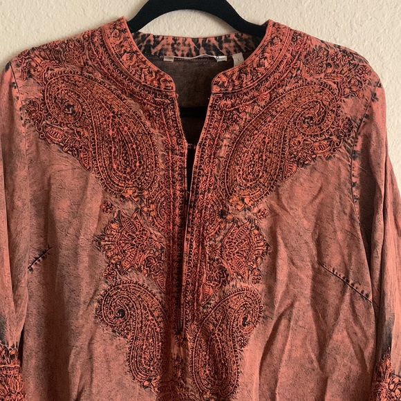 Soft surroundings embroidered tunic - Picture 3 of 8